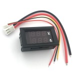 Digital Voltmeter - Ammeter, 100 V 100 A, red - green display